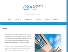 Tablet Screenshot of lafayetteplacelofts.com